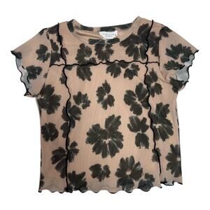 Kirious Los Angeles Women’s Top Shirt Floral Lined XS